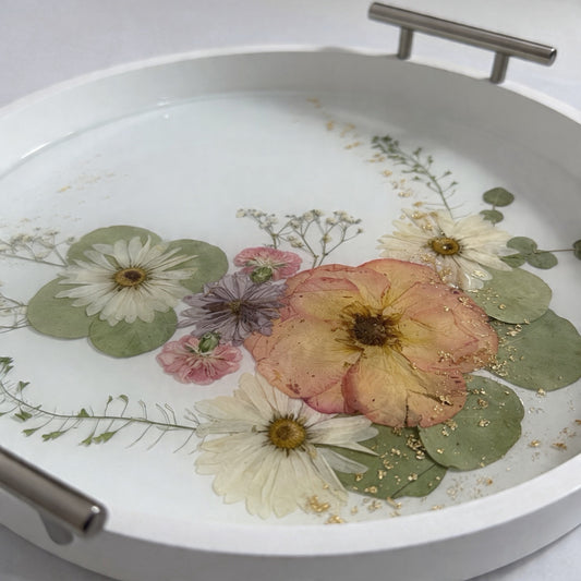 Blush Garden Floral Tray